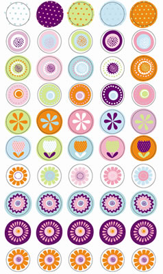 SEI - Ally - Mini Coaster Tags  (sold in 3's)